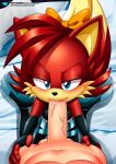  bbmbbf blush erect_penis fellatio fiona_fox hair_bow looking_at_viewer mobius_unleashed palcomix red_fur red_hair sega sonic_(series) sonic_the_hedgehog_(series) veiny_penis 