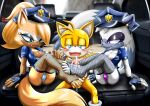  1boy 2_girls bbmbbf cop cum cum_on_feet edit edited ffm_threesome fishnets footjob furry miles_&quot;tails&quot;_prower mobius_unleashed palcomix police policewoman sega sonic_*(series) sonic_the_hedgehog_(series) tails tangle_the_lemur third-party_edit threesome whisper_the_wolf 