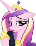  1boy 1girl alicorn erection female friendship_is_magic horn horsecock licking_penis looking_at_viewer male male/female my_little_pony oral penis pony princess_cadance three-tone_hair transparent_background 