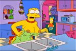  erect_nipples huge_breasts marge_simpson the_simpsons 