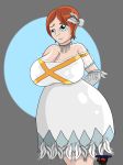  big_breasts breasts cleavage dress female jasminerobotnik princess_elise solo sonic_(series) 
