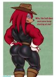  annoyed archie_comics big_ass clothing dilf hunnipanda knuckles_the_echidna muscle red_fur sega sonic_the_hedgehog_(series) 