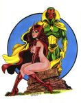avengers breasts marvel nude nude_female scarlet_witch steven_setzer vision wanda_maximoff