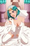  1girl breasts bridal_veil bride corset earrings female female_only friendship_is_magic gloves humanized lingerie long_gloves my_little_pony partially_clothed short_hair solo somnambula stockings 