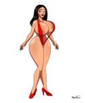  big_breasts breasts cleavage commission def_jam:_fight_for_ny female hyperflannel kimora milf sling_bikini solo swimsuit 
