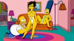  character_request homer_simpson marge_simpson spread_legs the_simpsons yellow_skin 