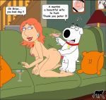  brian_griffin cheating_wife dog_penis drunk family_guy fucking lois_griffin martini milf nude_female on_couch pointy_nipples vaginal 