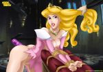 ass beautiful big_breasts blonde_hair blue_eyes bondage breasts crown disney faceless_male female hair hair_pull hentaimatchmakers legs male prince_phillip princess_aurora sleeping_beauty sweat torn_clothes