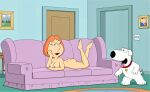  ass breasts brian_griffin erect_nipples family_guy lois_griffin nude thighs 