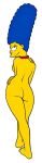  ass facing_away looking_back marge_simpson the_simpsons white_background yellow_skin 