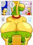  bart_simpson comic hexamous marge_simpson massive_breasts return_of_large_marge the_simpsons yellow_skin 