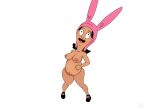 bob&#039;s_burgers large_areolae lisalover looking_up louise_belcher pregnant pregnant_belly standing transparent_background