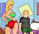 ass big_breasts bobby_hill crop_top erect_nipples_under_clothes kelllzzz king_of_the_hill luanne_platter shorts teasing thighs