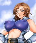  animated animated_gif artist_request asuka_kazama breast_expansion breasts bursting_breasts cum cum_inside erect_nipples gif hand_on_hip hips huge_breasts kazama_asuka lowres nipples open_mouth overflow see-through shirt solo tekken tight_shirt 