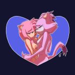  &lt;3 1:1 1girl absurd_res amy_rose anthro bare_back bare_breasts blaze_the_cat blush bodily_fluids breast_grab breast_squish breasts domestic_cat duo embrace eulipotyphlan felid feline felis female/female furry hand_on_breast hedgehog high_res humanoid implied_fingering intimate kissing mammal nipples nude saliva saliva_string sapphicwetpanties simple_background sonic_the_hedgehog_(series) squish warm_colors 