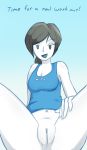  female grin nintendo pussy spread_legs wii_fit wii_fit_trainer 