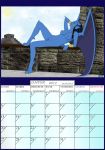 breasts calendar fab3716 female gargoyles january_(month) nude obsidiana pussy solo