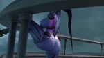  1girl animated arhoangel overwatch partially_clothed purple_skin tagme video webm widowmaker 