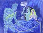  bed blonde_hair disney maleficent nude prince_phillip princess_aurora shield sleeping_beauty sword weapon witch 