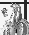  2girls anthro female friendship_is_magic multiple_girls my_little_pony sssonic2 tail trixie twilight_sparkle 