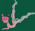 bare_legs barefoot completely_nude dc_comics jinx mystic_dong mysticlog pink_hair pink_skin tagme teen_titans tentacles