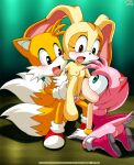  amy_rose bbmbbf cream_the_rabbit miles_&quot;tails&quot;_prower mobius_unleashed palcomix sega 