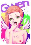 a2058074 angel_wings ben_10 cartoon_network gwen_tennyson licking_fingers looking_at_viewer nipples nude