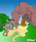  animated baboon disney dress gif gorilla jane_porter kerchak rommel tarzan 