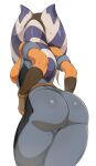  1girl 1girl ahsoka_tano alien alien_girl ass ass bare_shoulders big_ass big_ass big_breasts big_breasts big_breasts breasts breasts_out bubble_butt clone_wars clothed_female female_focus female_only fingerless_gloves high_res hourglass_figure jumpsuit long_hair orange_skin pinup pose posing rear_view sideboob skin_tight slugbox solo_female solo_focus standing star_wars tagme togruta toned toned_female wide_hips 