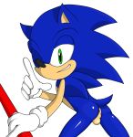  5_fingers alpha_channel anthro anus ass baton bent_over black_nose blue_fur fur furry grasp green_eyes happy hedgehog highres jetfrozen looking_at_viewer male nude one_eye_closed plain_background pointy_ears presenting presenting_hindquarters quills raised_arm sega shadow shiny smile solo sonic_(series) sonic_the_hedgehog standing teeth testicles transparent_background video_games 