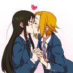  2_girls character_request female k-on! kissing multiple_girls tagme yuri 