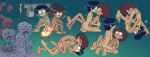 1girl 2_girls 69 69_position amphibia anne_boonchuy anus ass backside black_hair blush blushing_ass breasts brown_hair brown_skin completely_nude covered_in_mud dark-skinned_female dialogue disney disney_channel embrace embracing english_text female_focus female_only female_protagonist fire high_res high_resolution interracial_yuri kissing marcy_wu mud nipples nude nude_female oca pussy short_hair sleeping surprise_kiss thai yuri
