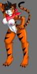 amber_eyes anthro breasts crossgender cute feline female fur furry mascot nipples nude orange_fur pose solo tiger tigress tony_the_tiger zerodeath980reborn