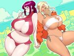  big_breasts gyaru kakuzatou swimsuit tagme thick thick_thighs 