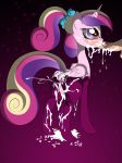  1boy 1girl alicorn anus ass blush cum cum_in_pussy cum_inside cum_on_ass cum_on_face cum_on_floor cum_on_legs cum_on_stockings fellatio friendship_is_magic horn my_little_pony oral oral_sex partially_clothed penis pony princess_cadance pussy standing stockings tail wings 