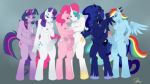  6girls anthro friendship_is_magic futanari multiple_penises my_little_pony penis pinkie_pie_(mlp) princess_celestia princess_luna rainbow_dash_(mlp) rarity_(mlp) twilight_sparkle_(mlp) 