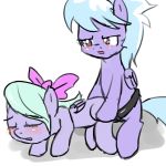  cloud_chaser_(mlp) dildo female flitter_(mlp) friendship_is_magic incest lesbian my_little_pony sex sex_toy siblings sirachanotsauce strap-on 