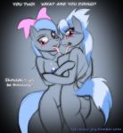  2012 2girls anthro breasts butt cloud_chaser_(mlp) cloudchaser equine female flitter flitter_(mlp) friendship_is_magic horse incest jrvanesbroek kissing lesbian lilmissjay my_little_pony nipples nude pegasus pony siblings sisters tongue twincest twins wings yuri 
