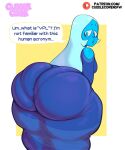  1girl 1girl 1girls 2024 alien alien_girl alien_humanoid artist_name ass back_view big_ass big_lips blue_body blue_clothing blue_diamond_(steven_universe) blue_eyes blue_hair blue_skin bottom_heavy breasts cartoon_network clothed clothed_female clothing cuddlecore diamond_authority dress english_text eyelashes from_behind fully_clothed gem_(species) hair huge_ass humanoid large_ass leaning_forward legs_together long_hair looking_back looking_back_at_viewer medium_breasts pantylines plump_lips pose posing presenting presenting_hindquarters rear_view signature simple_background speech_bubble standing steven_universe talking talking_to_viewer text thick_lips thick_thighs thighs three-quarter_portrait thunder_thighs wide_hips yellow_background 