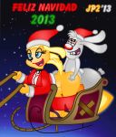 animated brandy_and_mr._whiskers brandy_harrington christmas doggy_position feliz_navidad flying gif holidays jaimeprecoz2 loop mr._whiskers sleigh