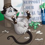  2013 beastiality cum furry heather_(over_the_hedge) money opossum over_the_hedge tagme tied_up 