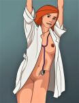  ann_possible breasts erect_nipples kim_possible labcoat shaved_pussy stethoscope thighs 