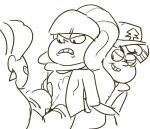 arms_behind_back dipper_pines disney gravity_falls hand_under_clothes mabel_pines monochrome pacifica_northwest questionable_consent