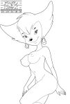  breasts female fluffy_(artist) furry goof_troop killerx monochrome nude peg_pete 