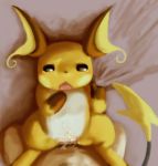  2013 beastiality cum cum_in_pussy cum_inside duo female feral fur hetero human interspecies lying male missionary_position nintendo nude ohakotome on_back open_mouth penetration penis pokemon pokephilia raichu vaginal vaginal_penetration video_games white_fur yellow_fur 