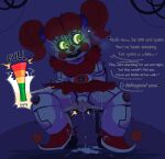  1girl animatronic balls blush circus_baby clothed clothing cum cum_inside eggshoppe english_text femdom five_nights_at_freddy&#039;s five_nights_at_freddy&#039;s:_sister_location heart human humanoid machine male male_human/female_humanoid male_human/female_robot penis pussy rape robot sex shirukawaboulevard sister_location straight text video_games 