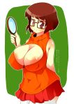  areola_slip big_breasts breasts cleavage cleavage_cutout scooby-doo stockings tagme velma_dinkley 