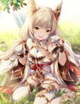  1girl alluring animal_ears cat_ears cat_girl chest_jewel core_crystal_(xenoblade) high_res leotard nia nia_(blade)_(xenoblade) nia_(xenoblade) nintendo small_breasts solo ui_frara xenoblade_(series) xenoblade_chronicles_2 