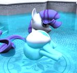 ass chubby friendship_is_magic heckfan looking_back my_little_pony pool rarity_(mlp)