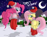  ass cute fluttershy friendship_is_magic looking_back my_little_pony pinkie_pie ziemniax 